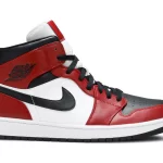 Jordan 1 Mid 'Chicago Black Toe'