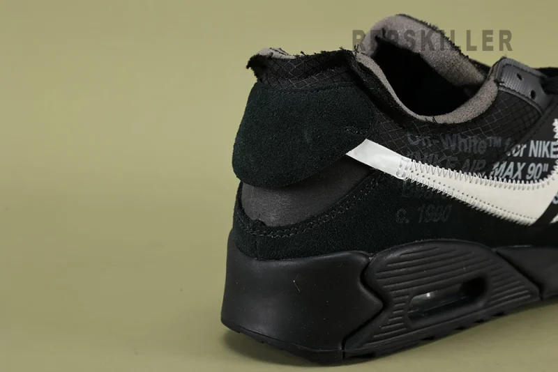 Off-White x Air Max 90 'Black' Replica - Image 10