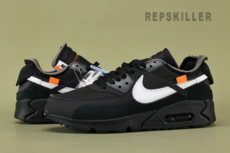 Off-White x Air Max 90 'Black' Replica - Image 2