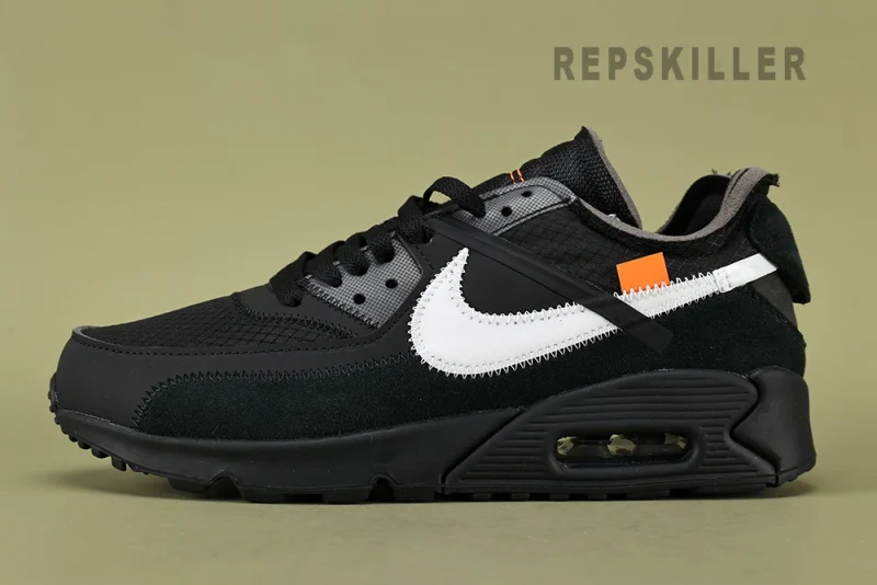 Off-White x Air Max 90 'Black' Replica - Image 3