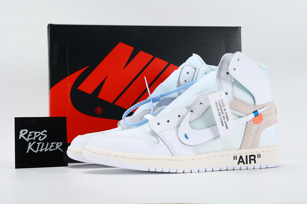 Off-White x Air Jordan 1 Retro High OG BG 'White' 2018 replica