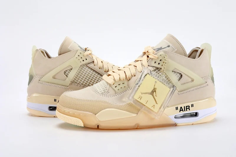 Off-White x Air Jordan 4 SP Sail Replica