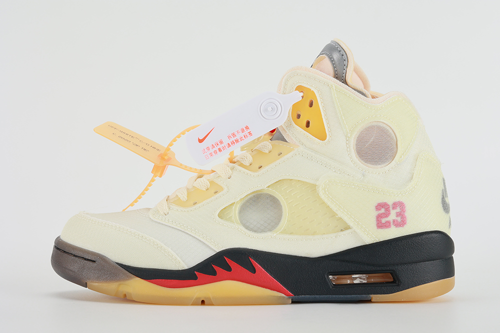 Off-White x Air Jordan 5 SP 'Sail' Replica