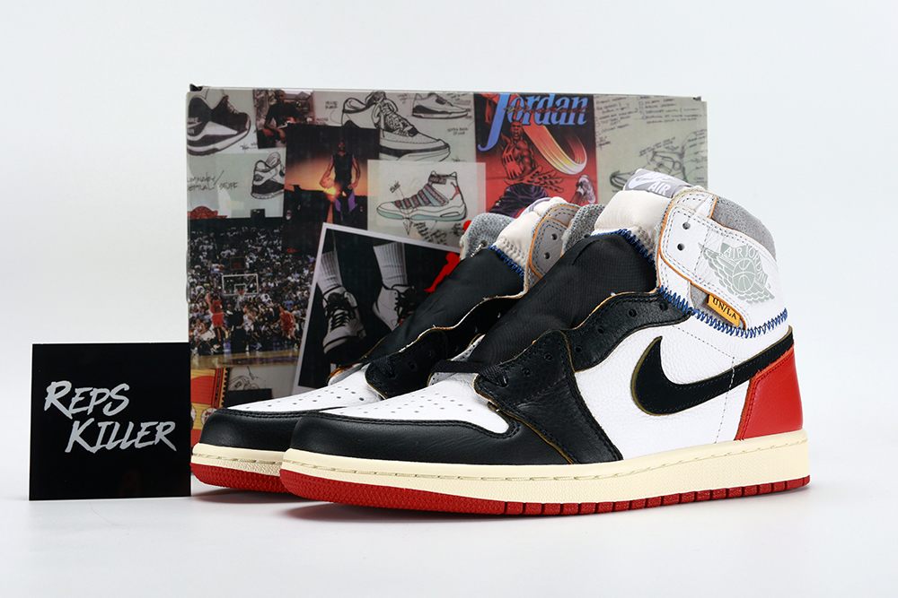 Union LA x Air Jordan 1 Retro High NRG 'Black Toe' replica