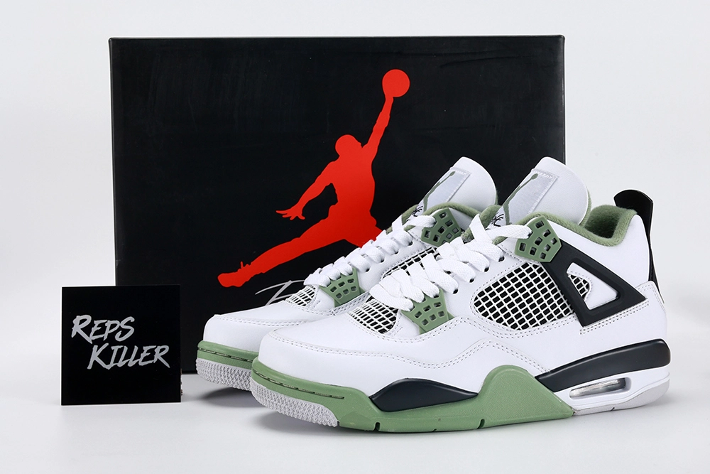 Wmns Air Jordan 4 Retro Seafoam replica