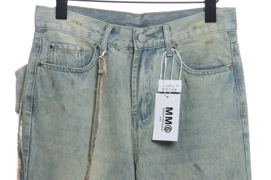 Fanny pack denim pants