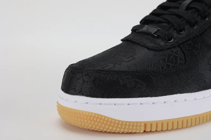 fragment-design-x-clot-x-air-force 1-'black silk' replica