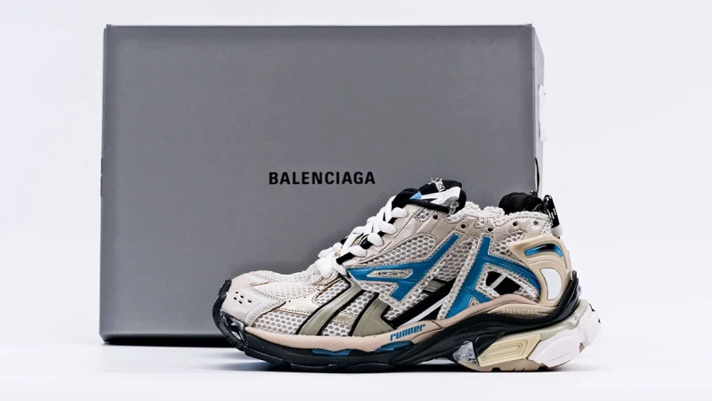 Balenciaga Runner Blue Grey Replica - Image 6