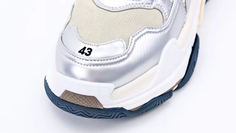 Balenciaga Triple s Beige Silver Replica