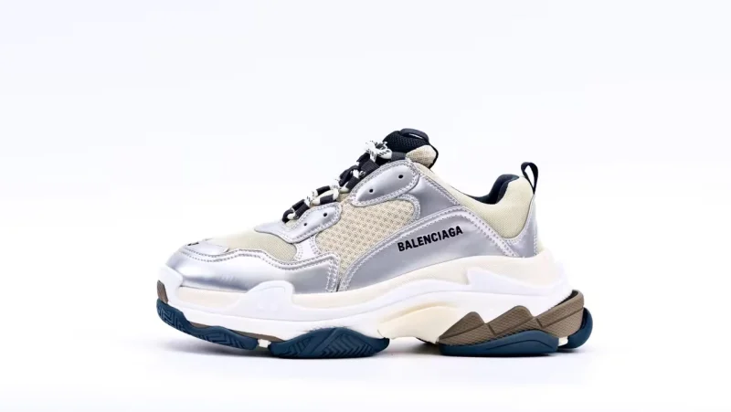 Triple s Beige Silver Replica