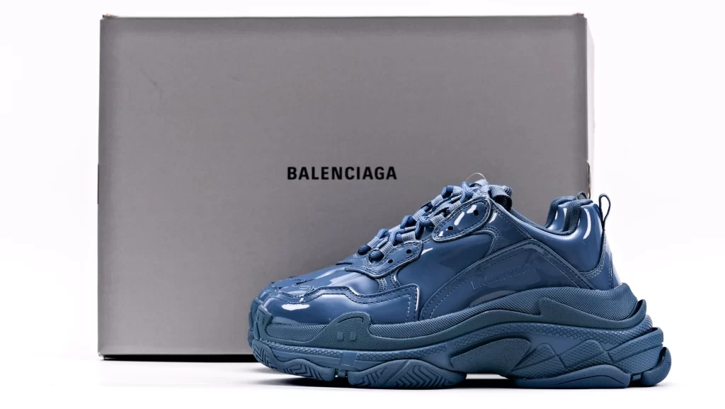 Balenciaga Triple s Blue Patent Replica