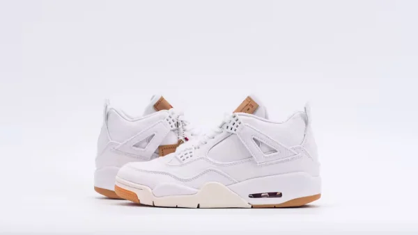 Levi's x Air Jordan 4 Retro 'White Denim'
