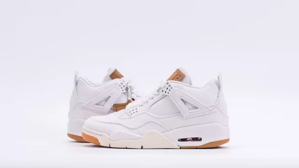 Air Jordan 4 Levi's White Replica