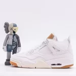 Jordan 4 Levi's White