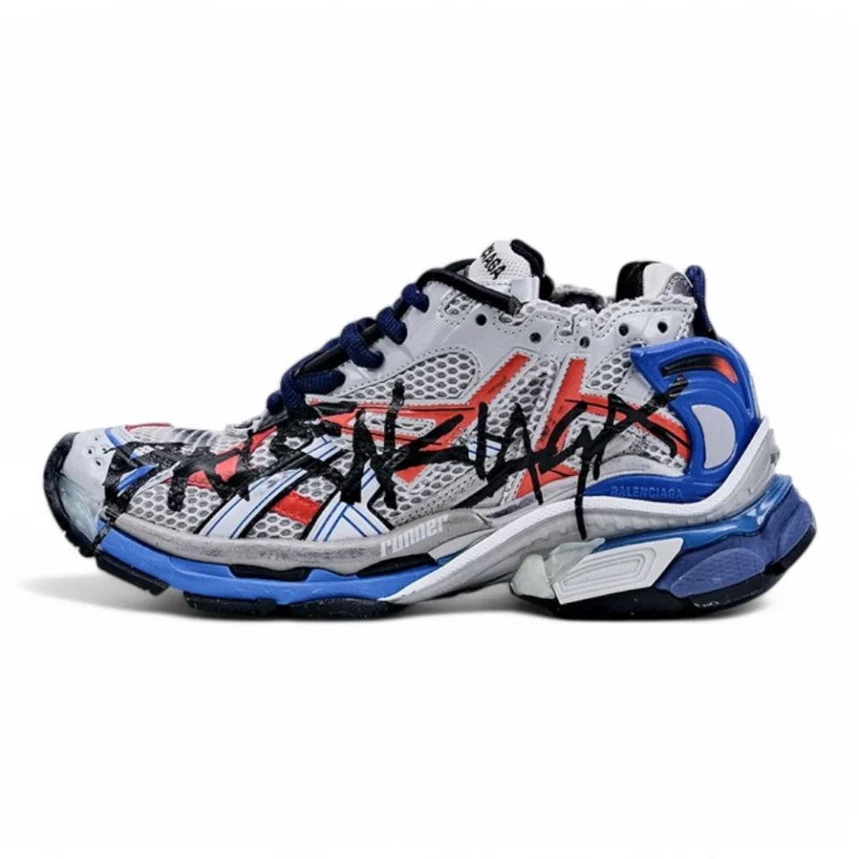 Runner Blue Red Graffiti Replica