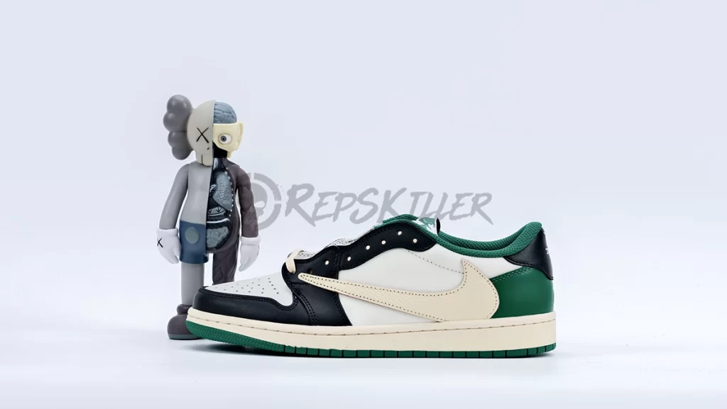 Travis Scott x Air Jordan 1 Low Custom Green Replica