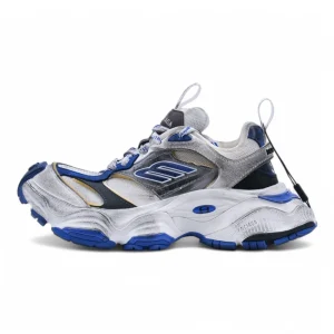 Balenciaga Cargo Sneaker Grey White Blue Replica