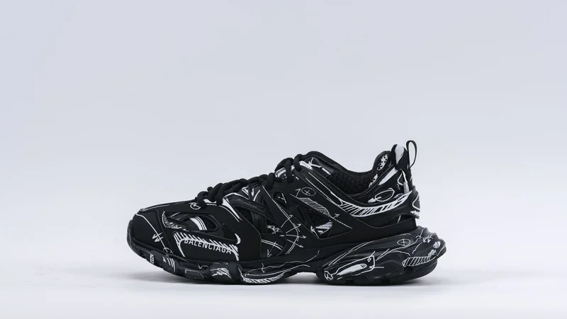 Balenciaga Track 1.0 Black Graffiti Replica