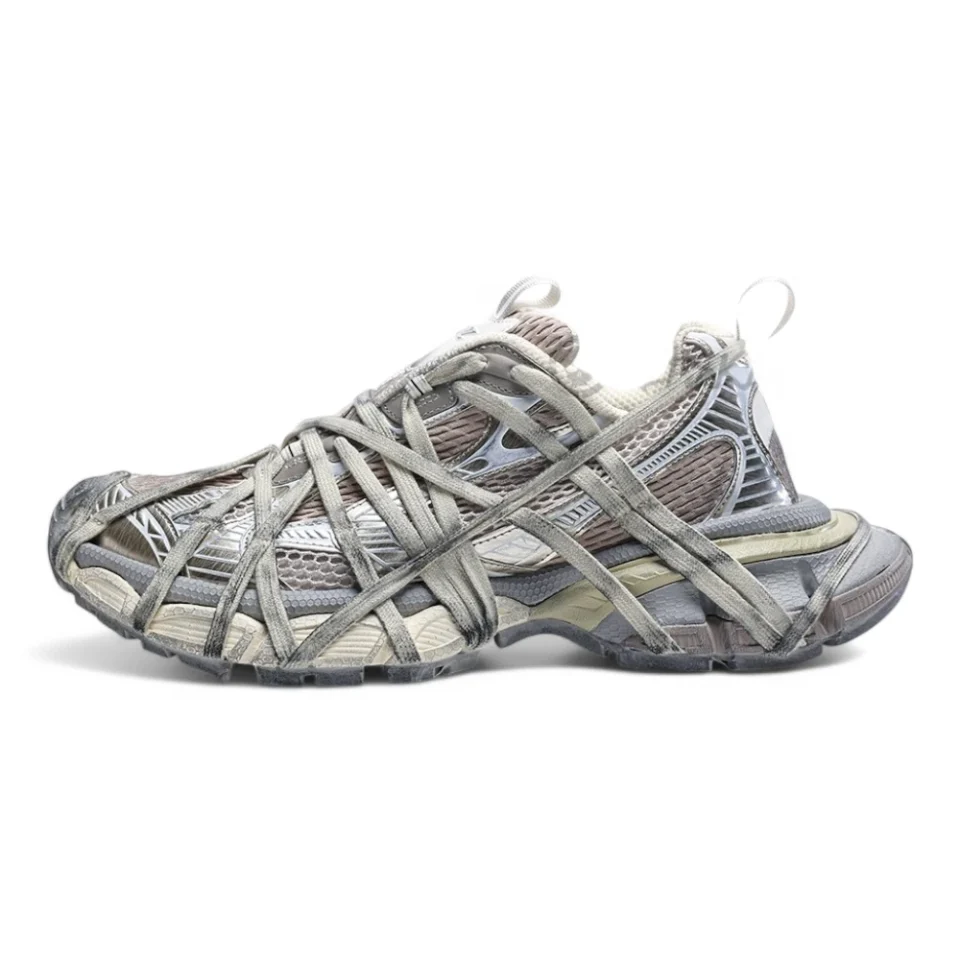 Balenciaga MEN"S 3XL EXTREME LACE SNEAKER IN Gray Replica