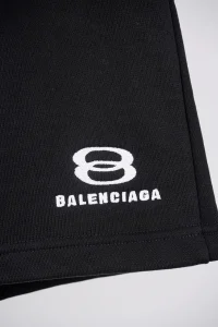 Balenciaga Double Circle Embroidered Shorts