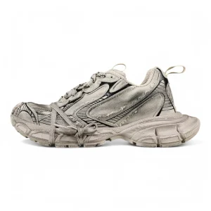 Sneakers 3XL Creamy White Destroyed Canvas Reps