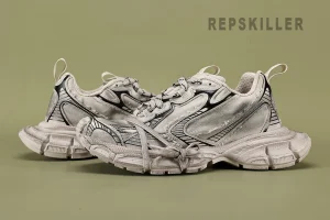 Balenciaga Sneakers 3XL Creamy White Destroyed Canvas Reps