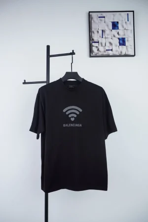 Balenciaga WiFi Heart Print T-Shirt