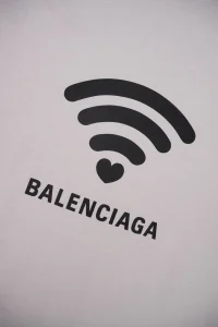 Balenciaga WiFi Heart Print T-Shirt