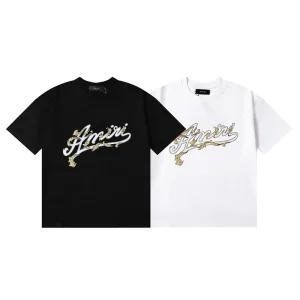 Amiri Oblique Logo-Printed T-Shirt