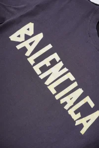 Balenciaga 3B Yellow Tape Double Splicing Print T-shirt