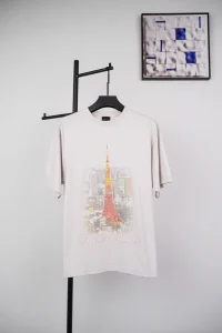 Balenciaga Eiffel Tower Print T-shirt