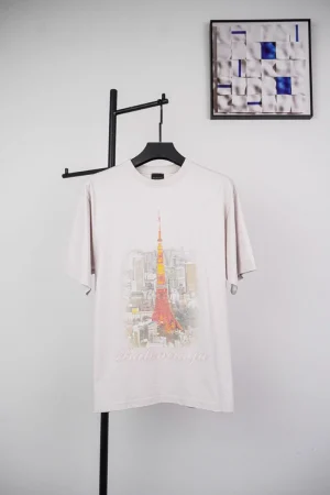 Balenciaga Eiffel Tower Print T-shirt