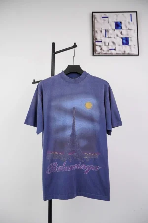 Balenciaga Tower Print T-shirt