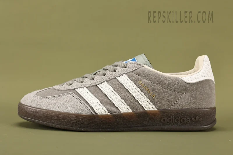 Gazelle Indoor ‘Grey White’ Low Sneakers Reps - Image 4