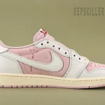 Travis Scott  Jordan 1 Low “White Pink” Reps