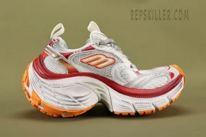 10XL Sneakers White Red Orange
