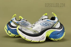 Balenciaga 10XL Niedrige Sneaker 'White Yellow Blue' Replica
