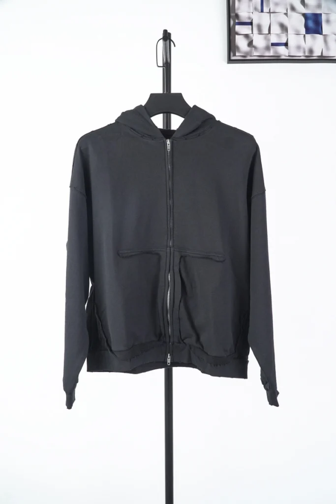 Balenciaga Distressed Effect Zipped Hoodie