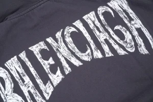 Balenciaga Hand Drawn Print Hoodie