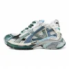 Runner Sneaker White Green Blue