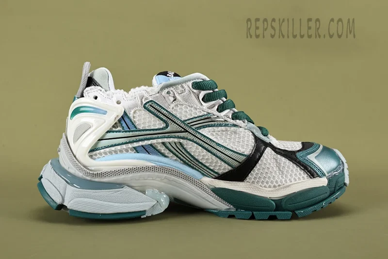 Balenciaga Runner Sneaker White Green Blue