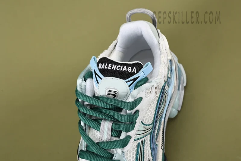 Balenciaga Runner Sneaker White Green Blue