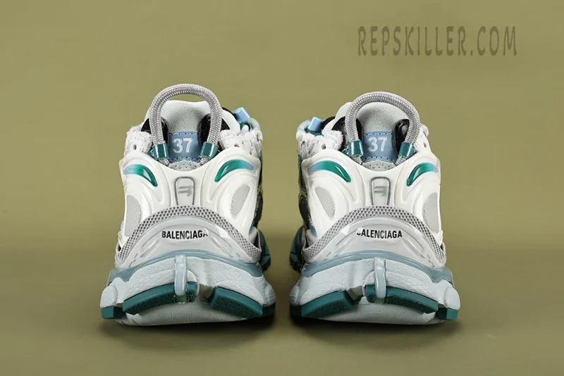 Balenciaga Runner Sneaker White Green Blue