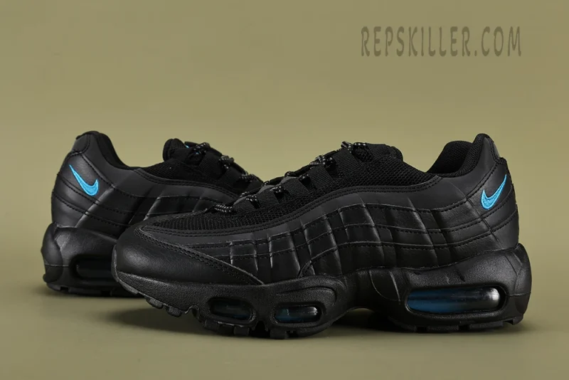 N1ke Air Max 95 Black Laser Blue Reps