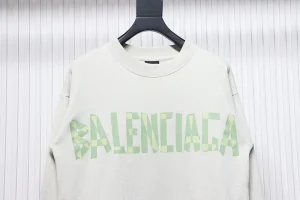 Two-Color Logo Masking Tape Sweatshirt