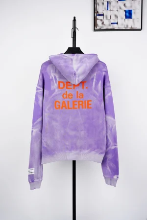 Gallery Dept Purple Logo Print Hooded Jacket