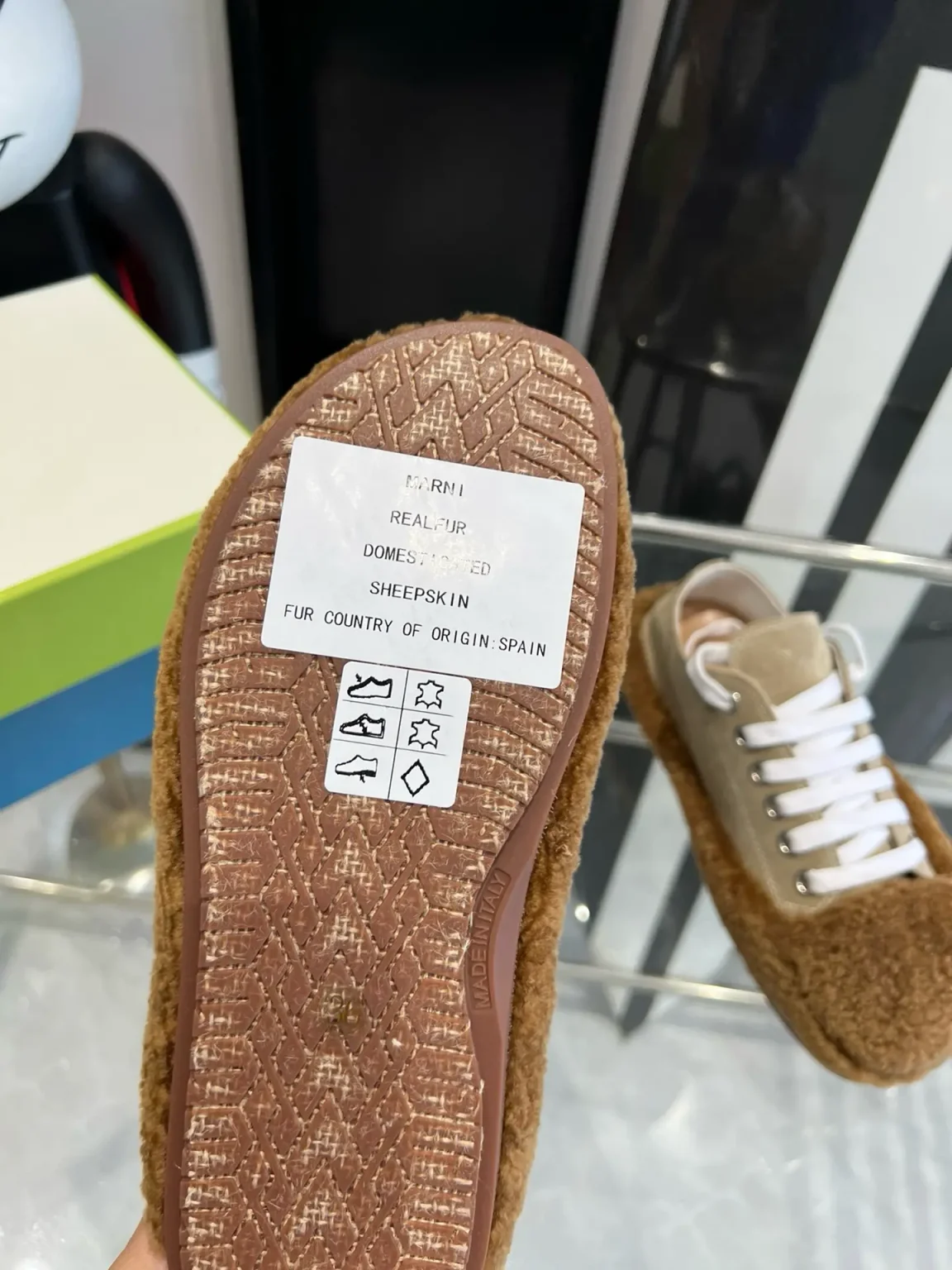 M@RNI Red Teddy Tennis Sneaker 4 Color
