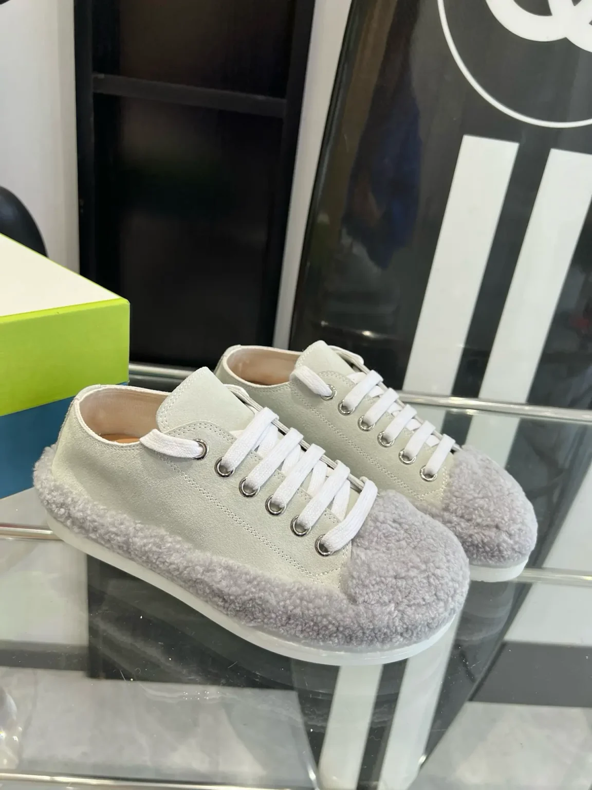 M@RNI Red Teddy Tennis Sneaker 4 Color