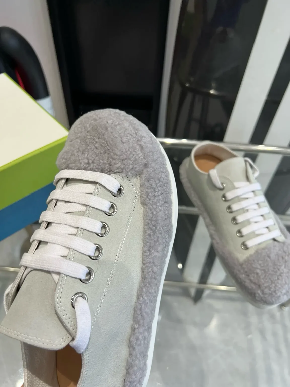 M@RNI Red Teddy Tennis Sneaker 4 Color
