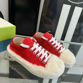 M@RNI Red Teddy Tennis Sneaker 4 Color